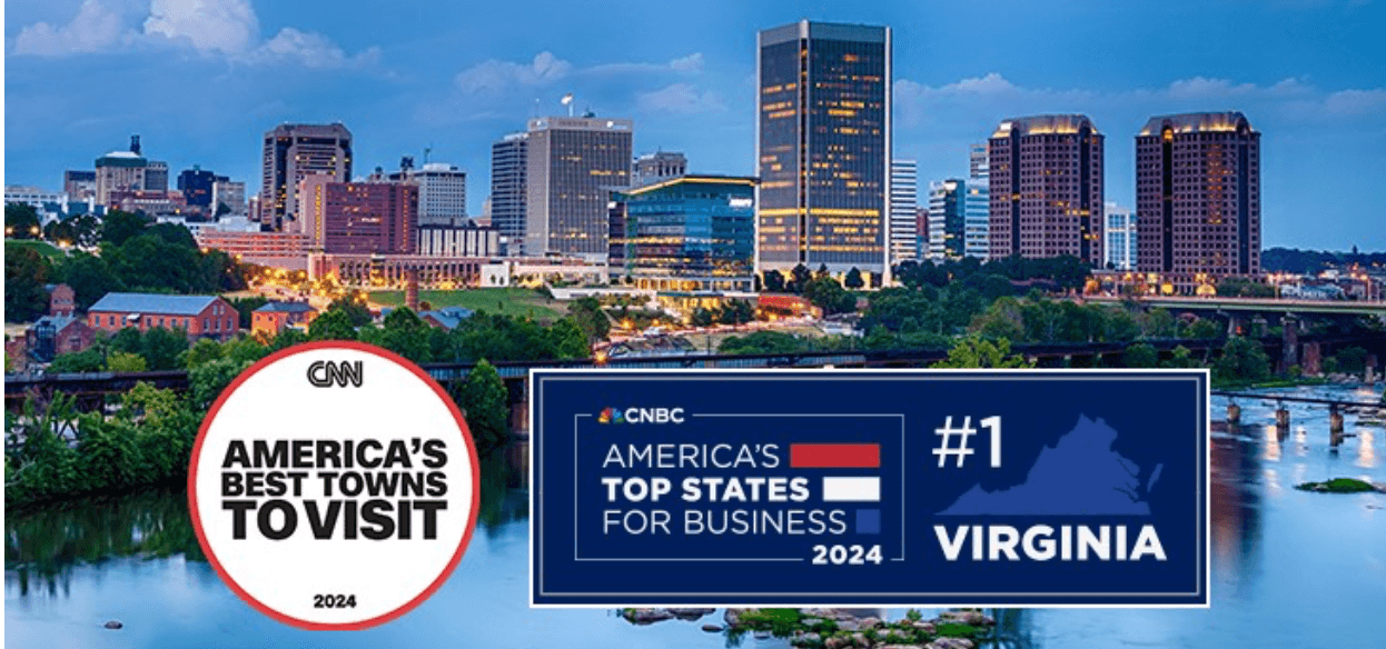 It’s Blue Skies for Richmond, VA—America’s Best Travel City in the Best State for Business.